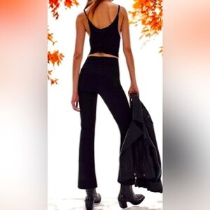 New WE THE FREE In My Feelings Mid Rise Crop Boot Pants Pull On SIZE XSMALL